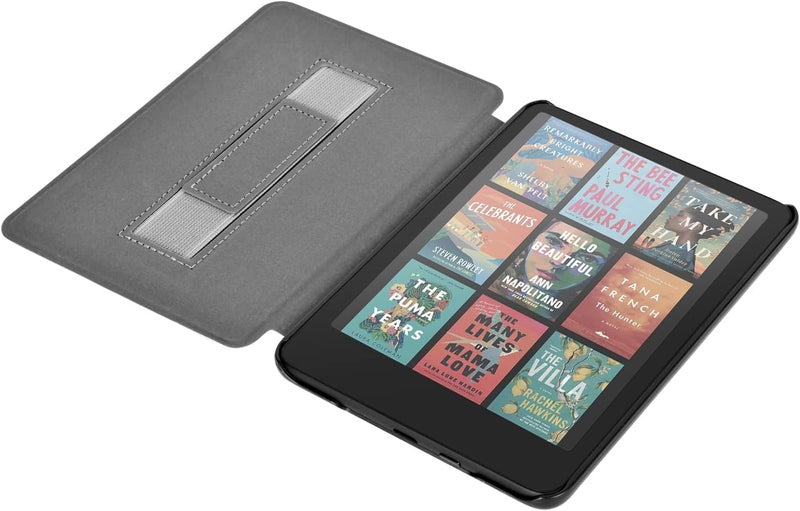 Tpacc Case for Kindle Paperwhite 12th Gen 2024 and Kindle Colorsoft Signature Edition, Book Lovers Gifts Lightweight PU Leather Protective Cover with Auto Sleep Wake Hand Strap, Baseball - Image 3